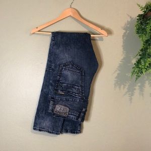 Salvage Buckle men’s slim straight jeans